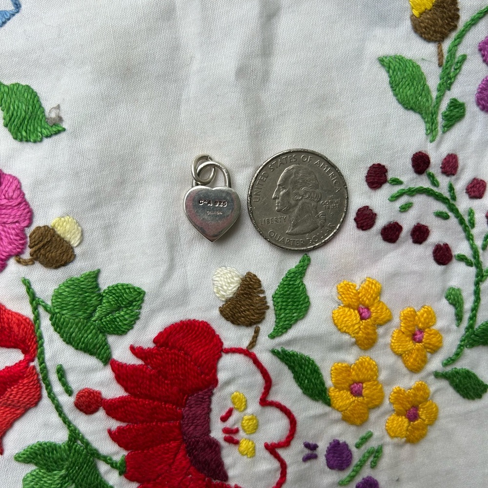 Sterling Silver 925 Heart Lock (2 for $30) - Picture 2 of 2